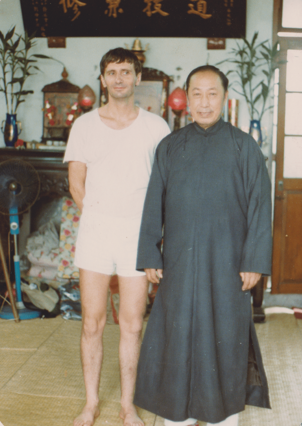 Maître Wang et Henri Mouthon, enseignants de Taiji Quan